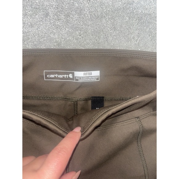 Carhartt Force Fitted Lightweight Ankle Length Leggings Green Women's Xs - Picture 3 of 11
